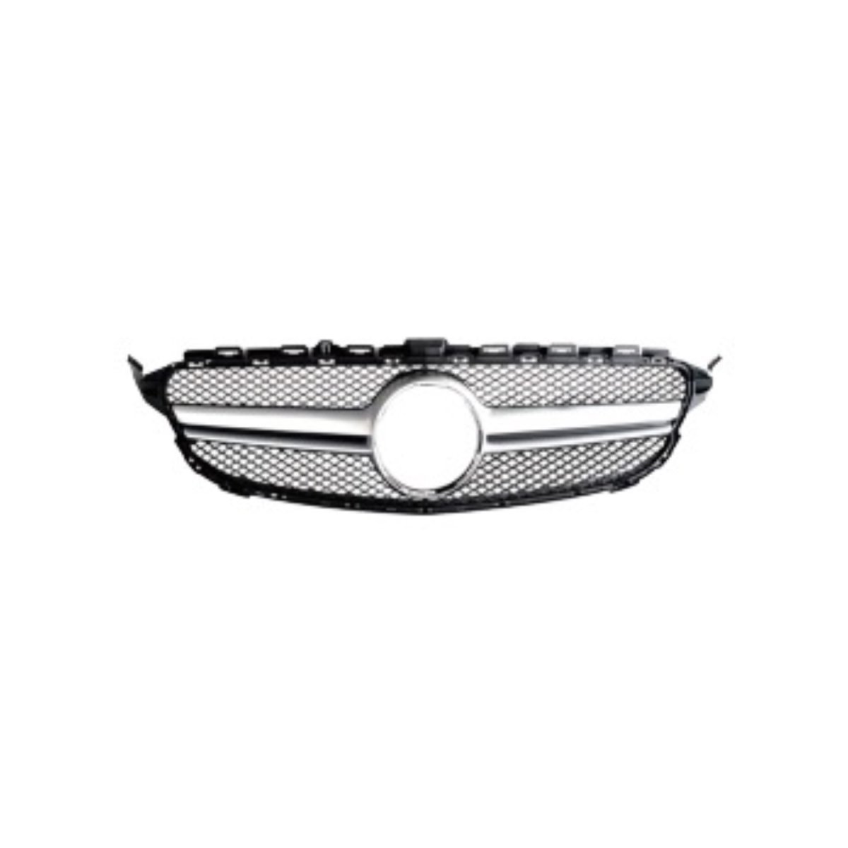 Mercedes-Benz C63 AMG Grill - Omac - Silver - '15-'18 Mercedes-Benz C63 AMG Grill - Omac - Silver - '15-'18